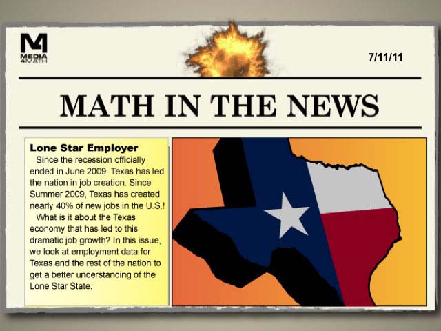 Math in the News: Issue 17--Lone Star Employer
