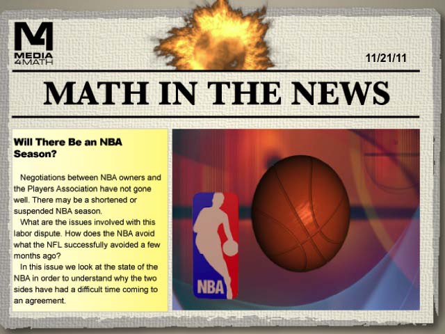 Math in the News: Issue 36--Will There Be an NBA Season?