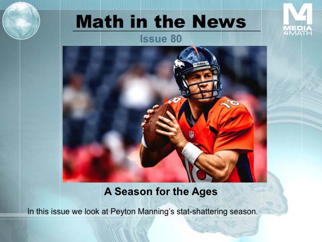 Math in the News: Issue 80--A Season for the Ages