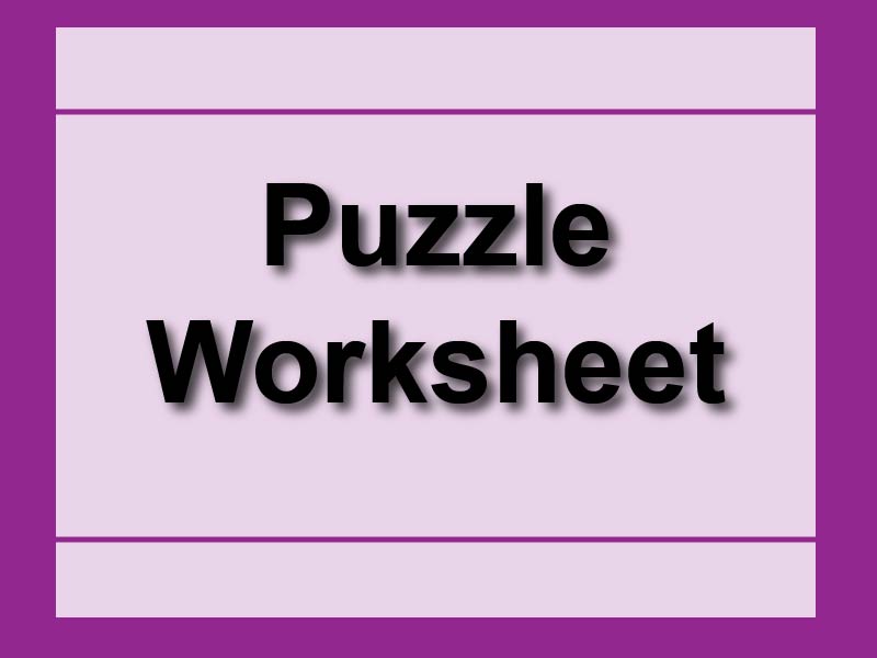 Worksheet: Sudoku Puzzle 04--Medium Level