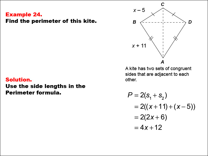 Math Example Area And Perimeter Quadrilaterals Example Media Math