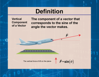 Definition--Vector Concepts--Vertical Component of a Vector