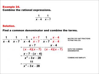 Math Example--Rational Concepts--Rational Expressions: Example 24