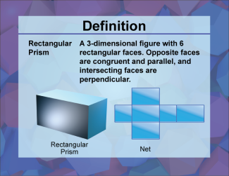 Video Definition 40--3D Geometry--Rectangular Prism