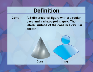 Video Definition 5--3D Geometry--Cone