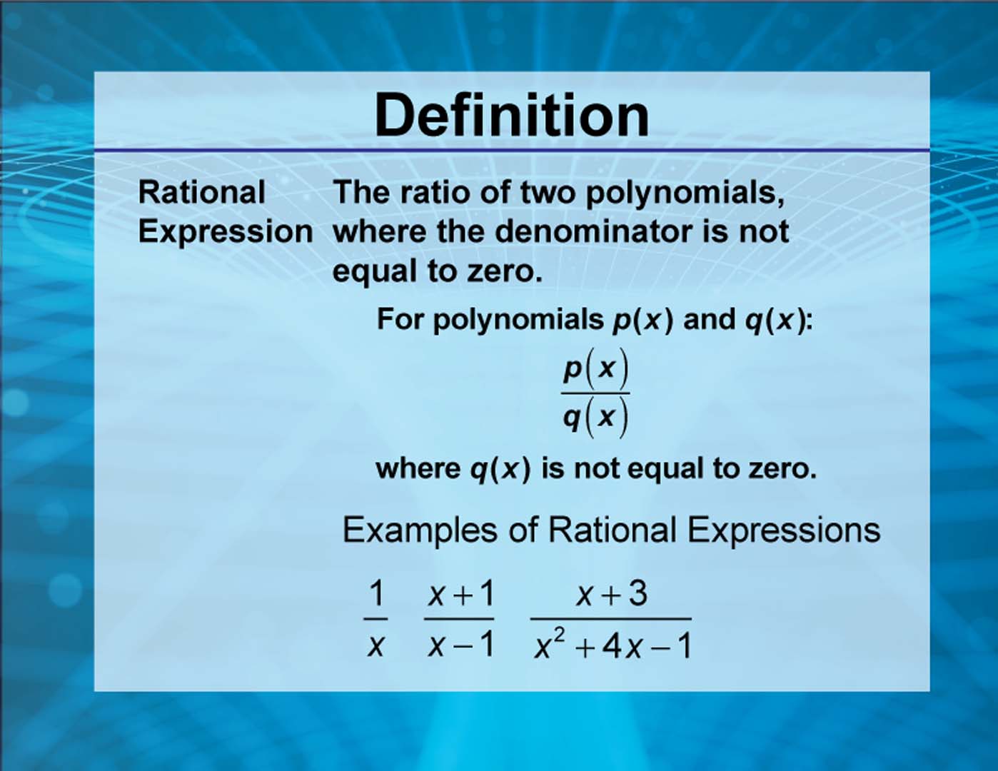 Rationals and Radicals Collection