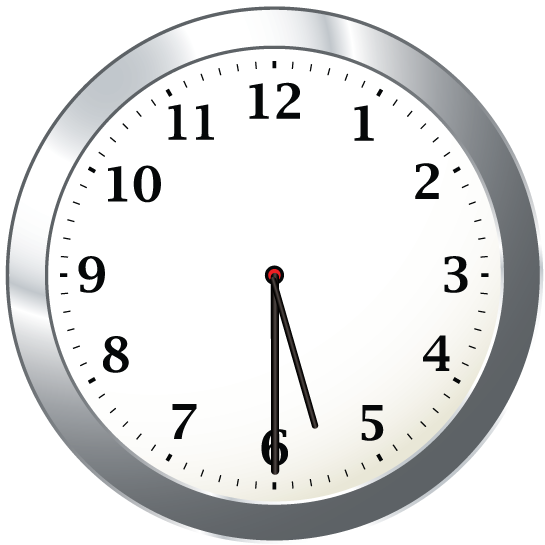 Math Clip Art Clock Showing 5 30 Media4math