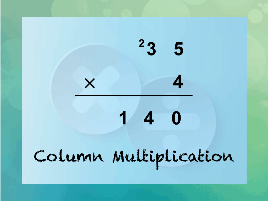 column multiplication problem solving