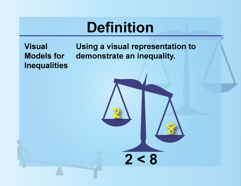 Definition Inequality Concepts Visual Models For Inequalities 