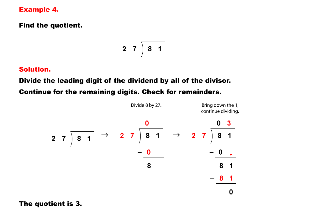 Math Example--Arithmetic--Long Division--Example 4