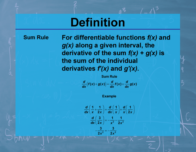 Sum Rule