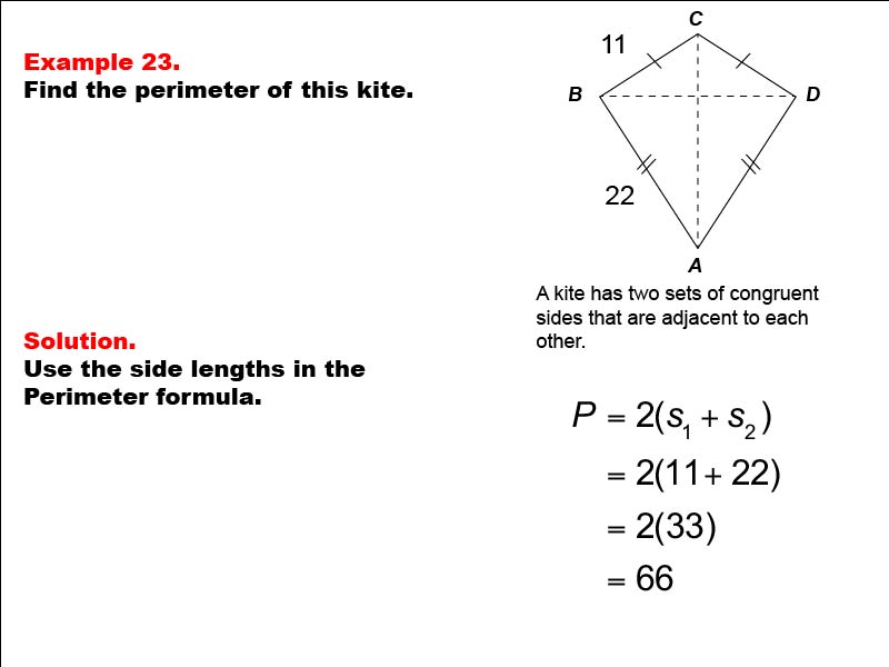 Math Example--Area and Perimeter--Quadrilaterals: Example 23