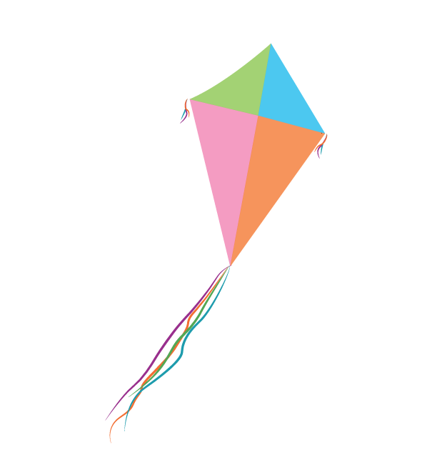 Math Clip Art--Geometry Concepts--Kite Shape 7