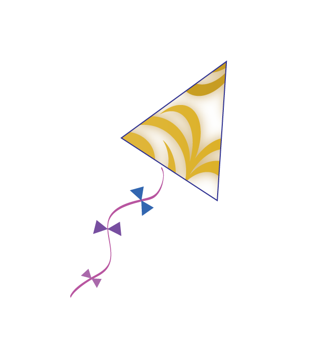 Math Clip Art--Geometry Concepts--Kite Shape 12