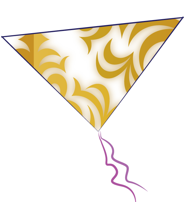 Math Clip Art--Geometry Concepts--Kite Shape 16