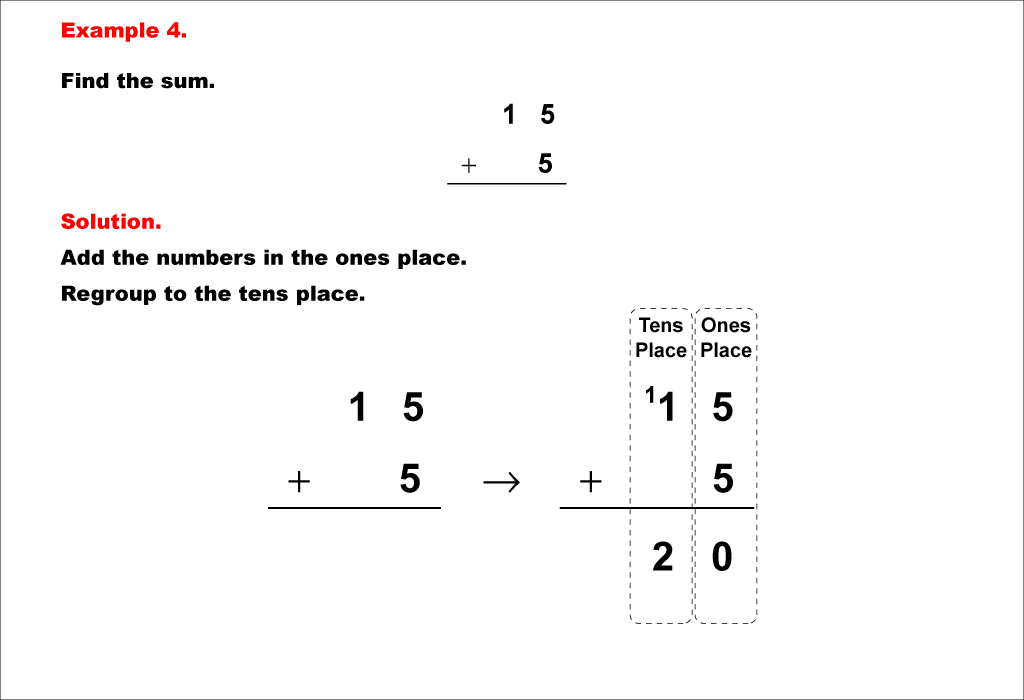 Math Examples Adding And Subtracting With Regrouping Media4Math