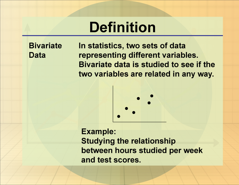 Definition of bivariate data