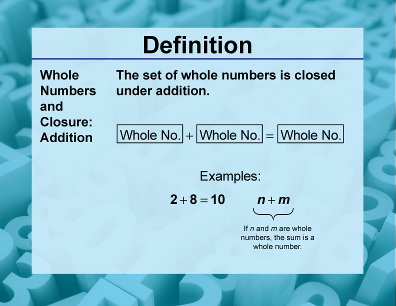 Whole Numbers Definition