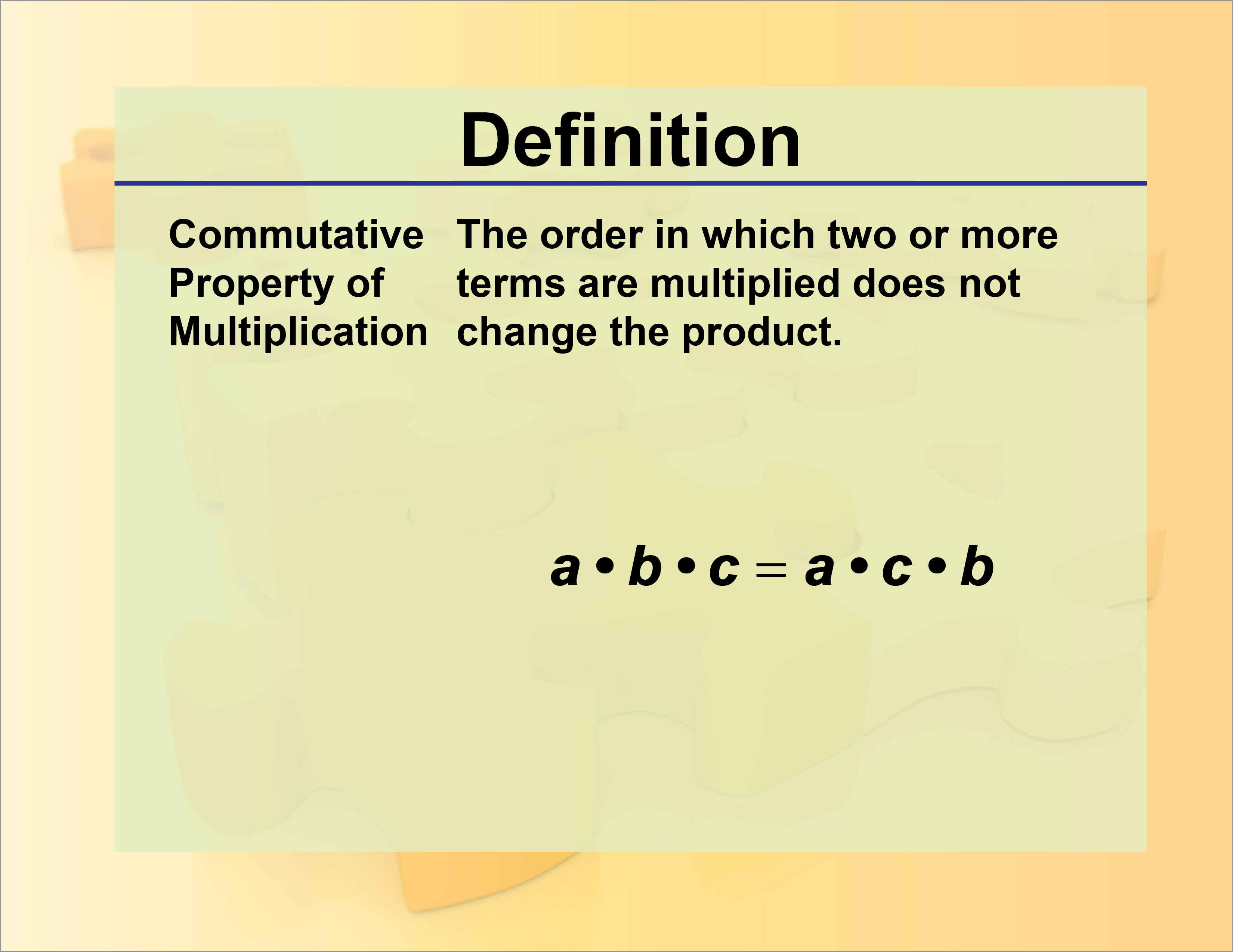 Definition--Equation Concepts--Division Property of Equality