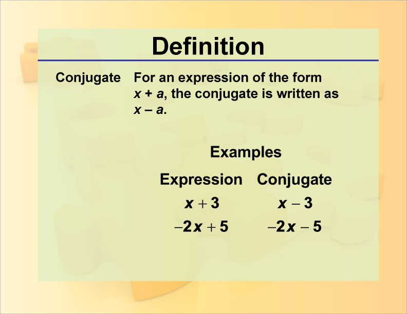 Definition Conjugate Media4Math