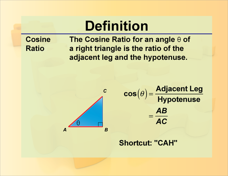 cosine ratio examples