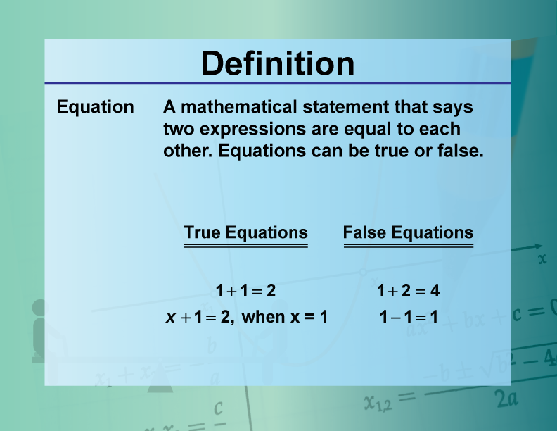 Student Tutorial Equations Concepts Definitoins Media4Math