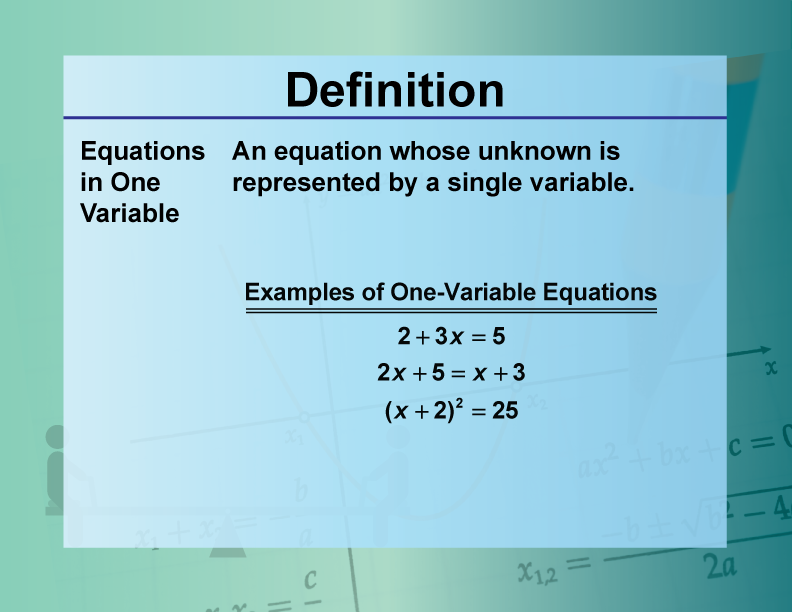 Definition--Equation Concepts--Equation