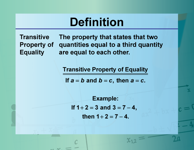 transitive property