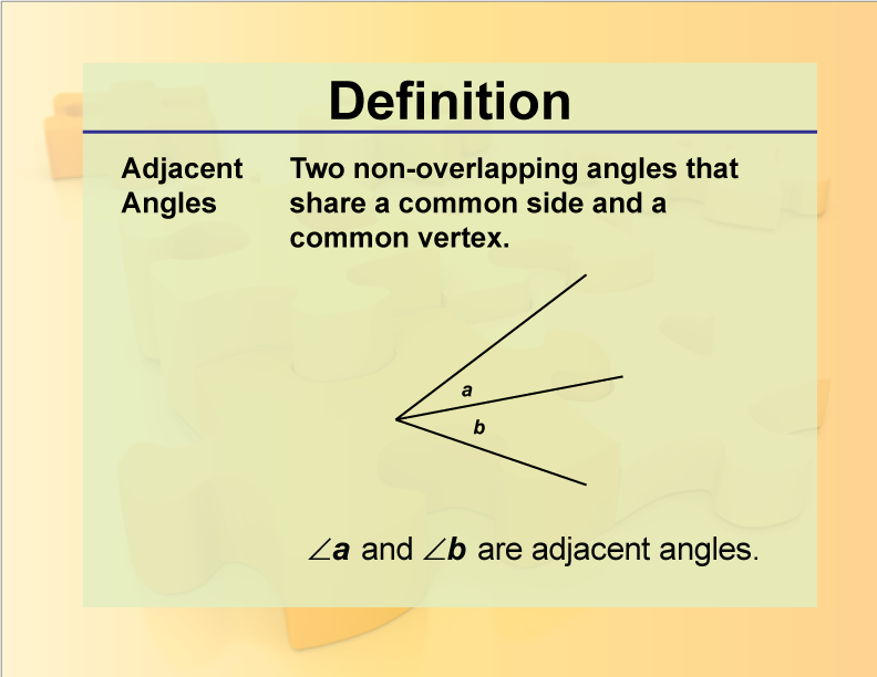 adjacent angles geometry