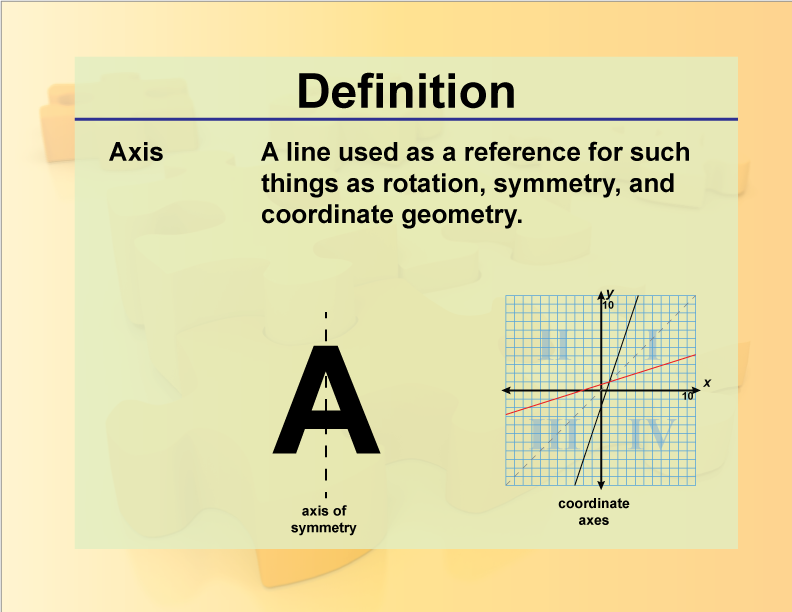 Definition Geometry Basics Axis Media4Math