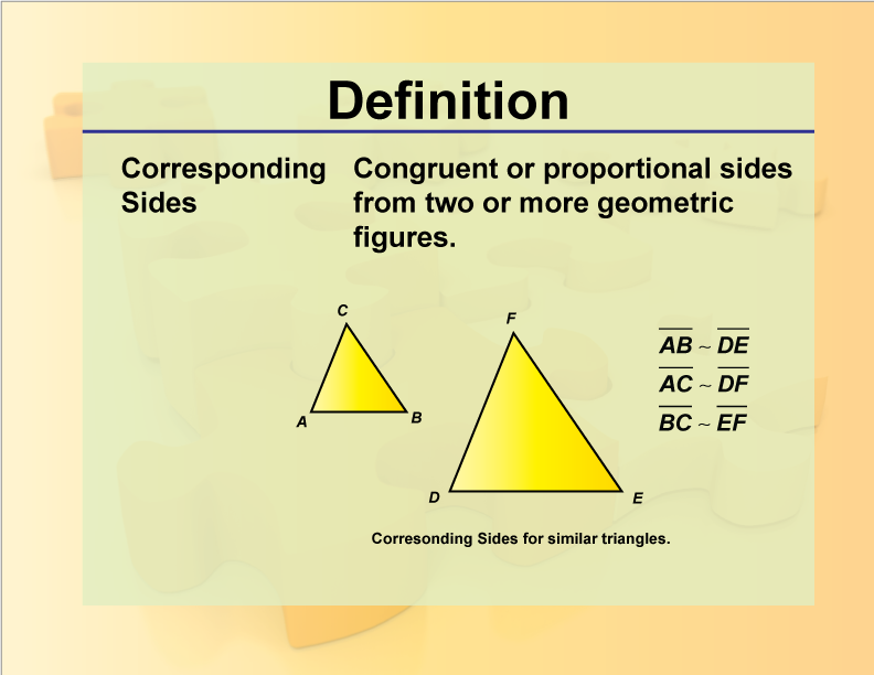 Definition Geometry Basics Corresponding Sides Media4Math