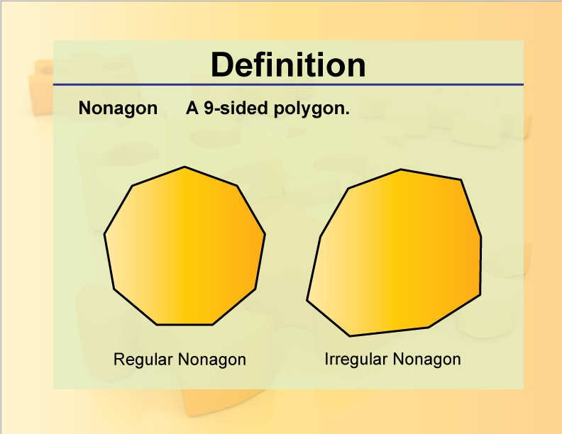 Definition Geometry Basics Nonagon Media4math