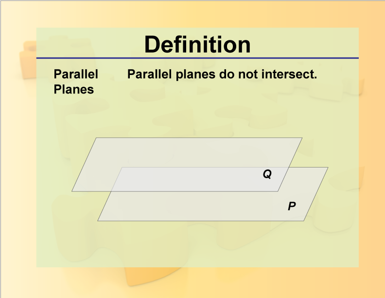 parallel planes
