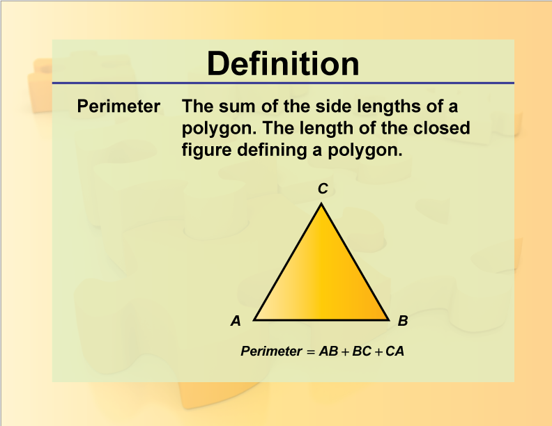 Definition Geometry Basics Perimeter Media4Math