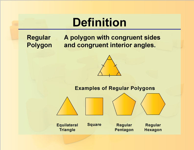 Definition Geometry Basics Regular Polygon Media4Math