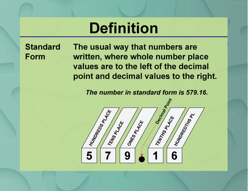 Student Tutorial Place Value Vocabulary Media4Math