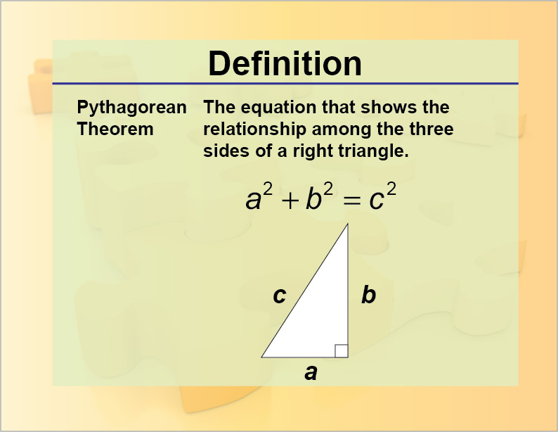 Definition--Pythagorean Theorem | Media4Math