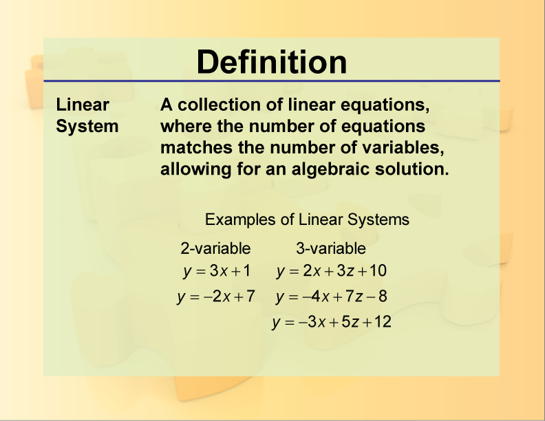 Definition  SystemsConcepts  LinearSystem 