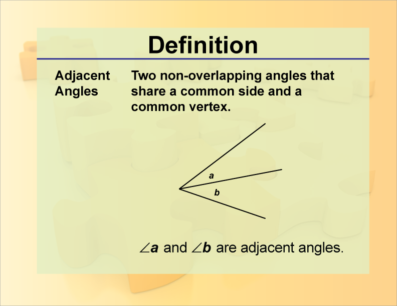 adjacent supplementary angle