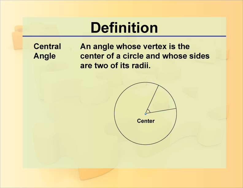 central angle geometry