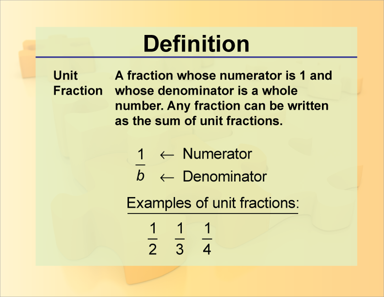 Fractions Review Level 2 Vocabulary Media4Math