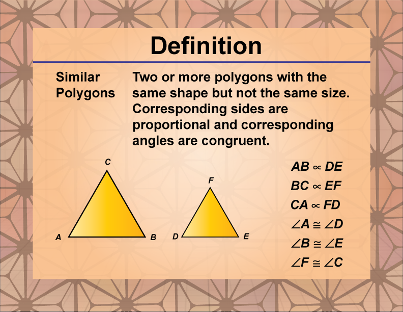 Definition Polygon Concepts Similar Polygons Media4Math