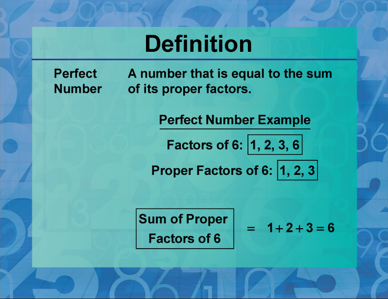 Definition Prime And Composite Properties Perfect Number Media4Math