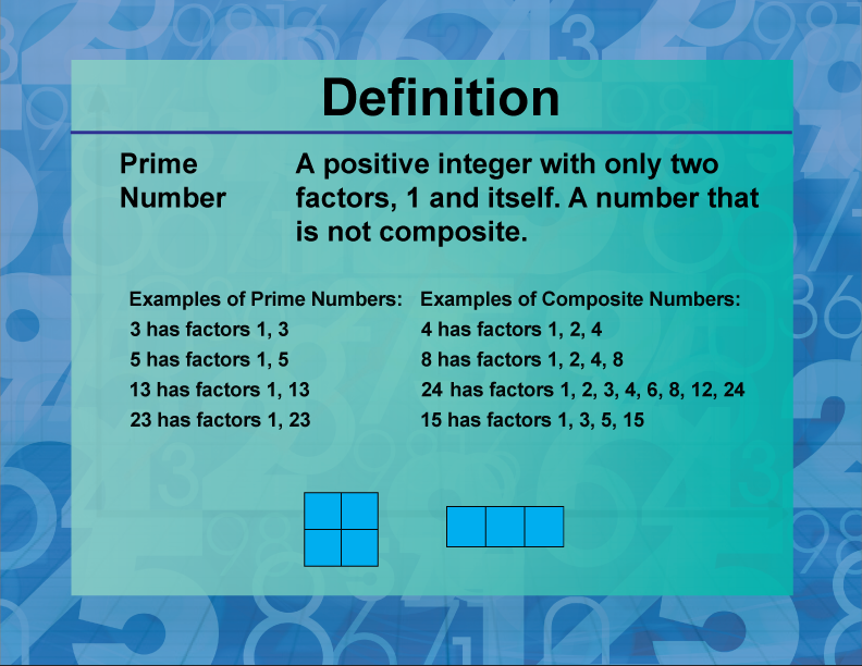 Factors Prime And Composite Numbers