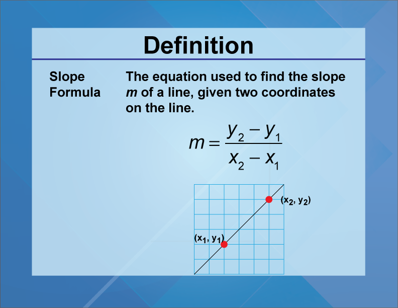 slope of a line formula