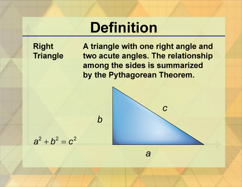 a triangle with two acute angles