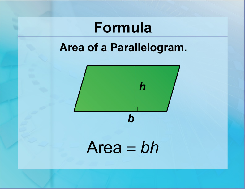 areas formulas