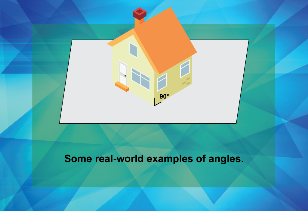 Some real-world examples of angles.