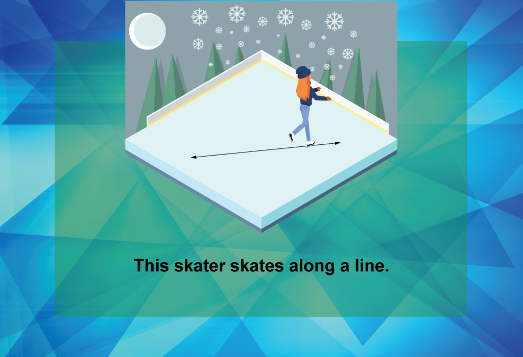This skater skates along a line.
