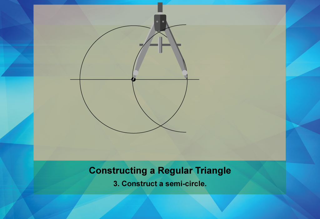 Step 3. Construct a semi-circle.